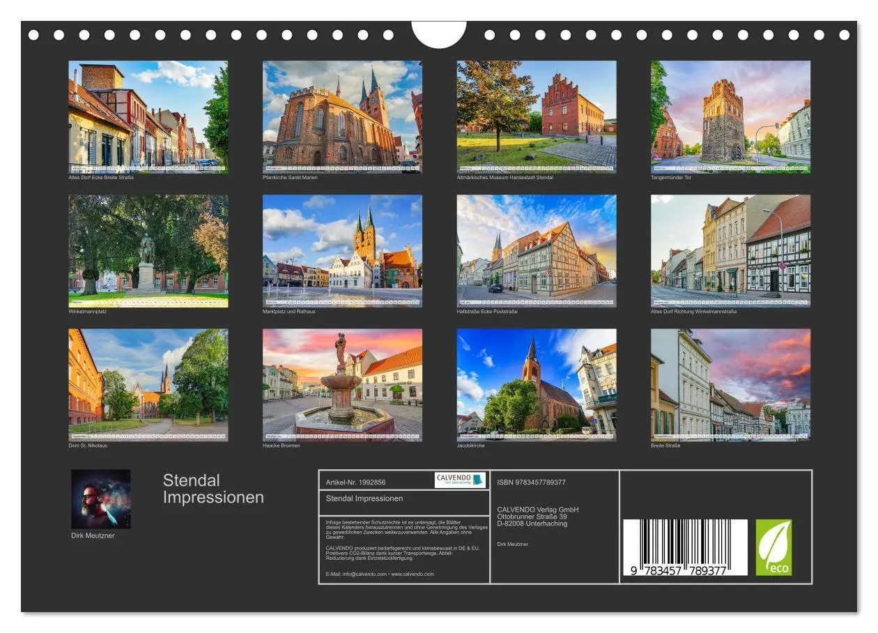 Bild: 9783457789377 | Stendal Impressionen (Wandkalender 2026 DIN A4 quer), CALVENDO...
