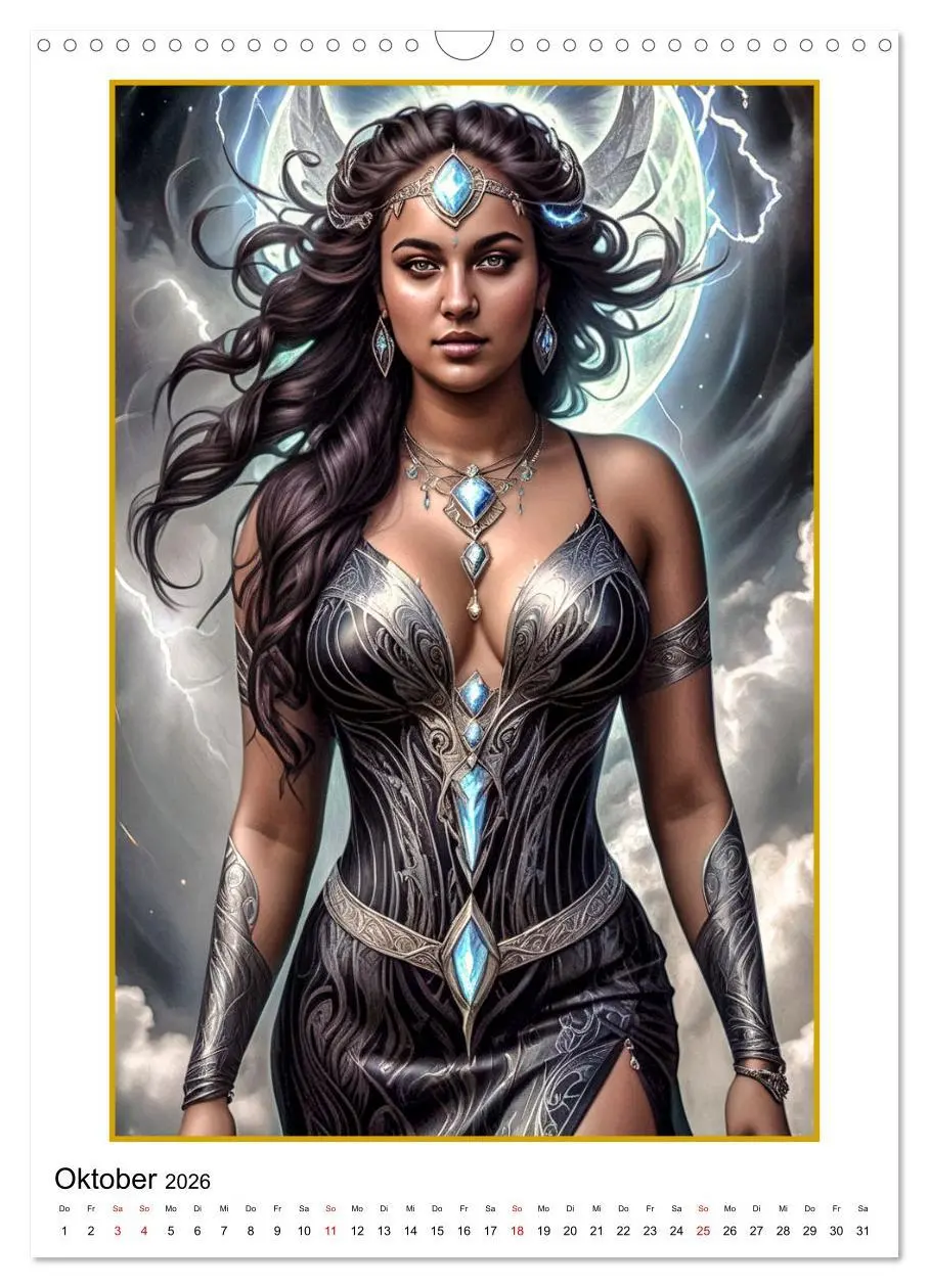Bild: 9783516259377 | Fantasy-Frauenfiguren (Wandkalender 2026 DIN A3 hoch), CALVENDO...