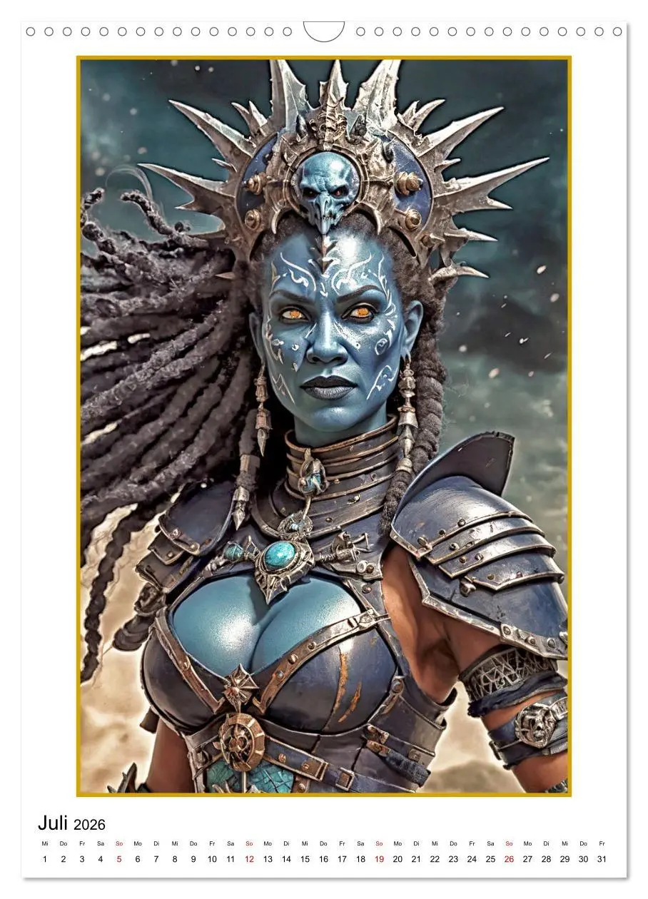 Bild: 9783516259377 | Fantasy-Frauenfiguren (Wandkalender 2026 DIN A3 hoch), CALVENDO...