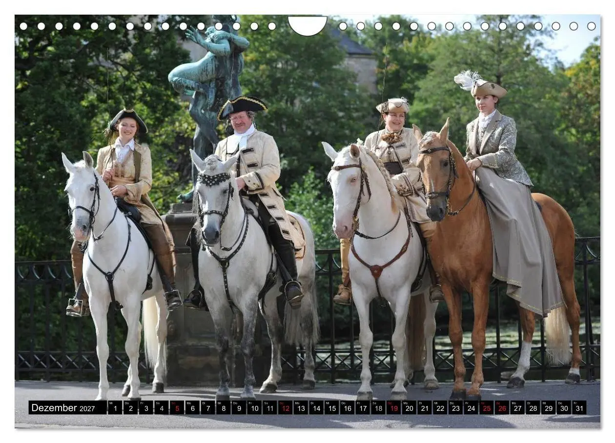 Bild: 9783569969377 | Traumpferde - Fürstliche Hofreitschule Bückeburg (Wandkalender 2027...