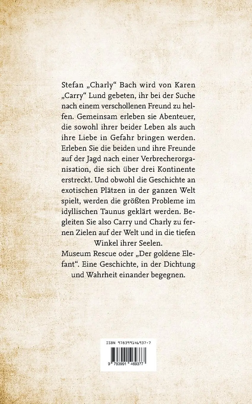 Rückseite: 9783991469377 | Museum Rescue oder "Der goldene Elefant" | Günther Lietz | Taschenbuch