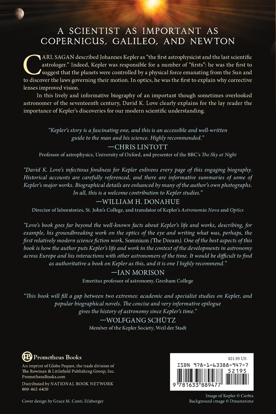 Rückseite: 9781633889477 | Kepler and the Universe | How One Man Revolutionized Astronomy | Love