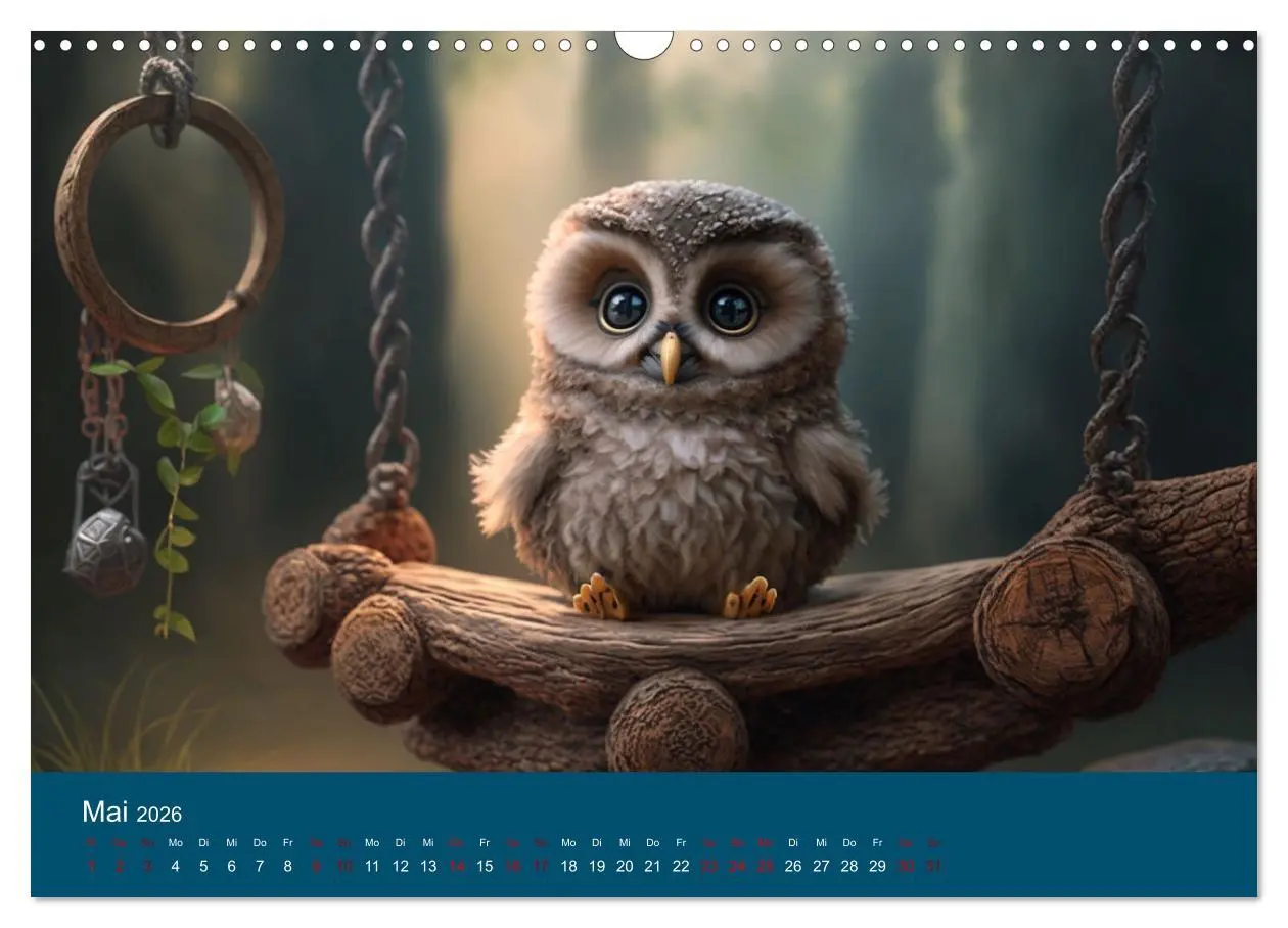 Bild: 9783457539477 | Eule gut... alles gut! (Wandkalender 2026 DIN A3 quer), CALVENDO...
