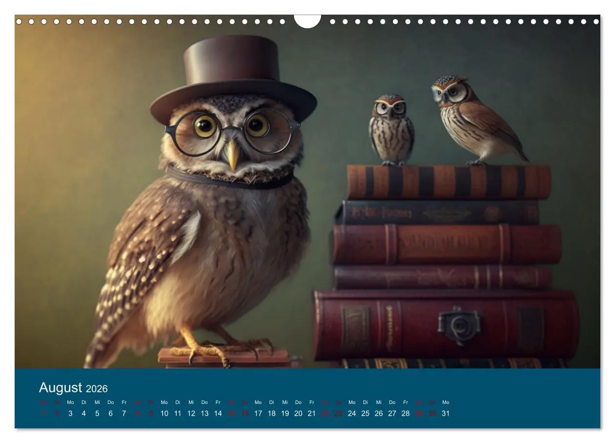 Bild: 9783457539477 | Eule gut... alles gut! (Wandkalender 2026 DIN A3 quer), CALVENDO...