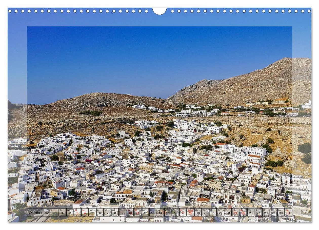 Bild: 9783457609477 | Schönes Rhodos (Wandkalender 2026 DIN A3 quer), CALVENDO...
