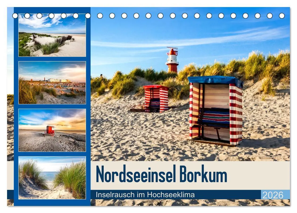 Cover: 9783457919477 | Nordseeinsel Borkum - Inselrausch im Hochseeklima (Tischkalender...