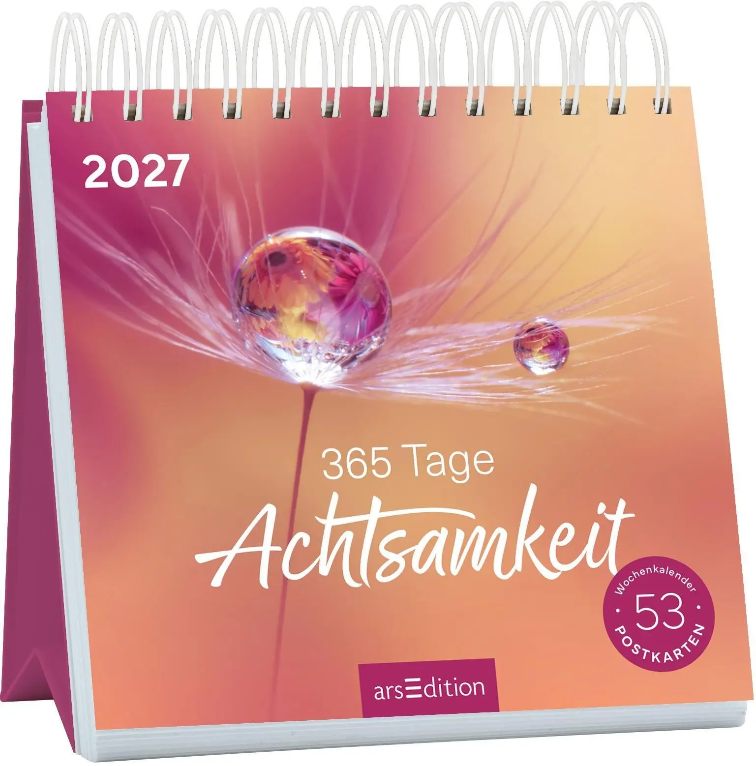 Cover: 4014489139577 | Postkartenkalender 365 Tage Achtsamkeit 2027 | Kalender | 108 S.