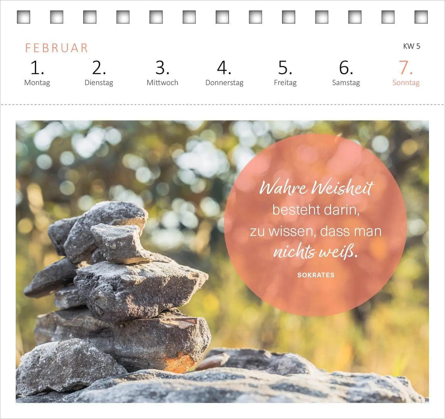 Bild: 4014489139577 | Postkartenkalender 365 Tage Achtsamkeit 2027 | Kalender | 108 S.