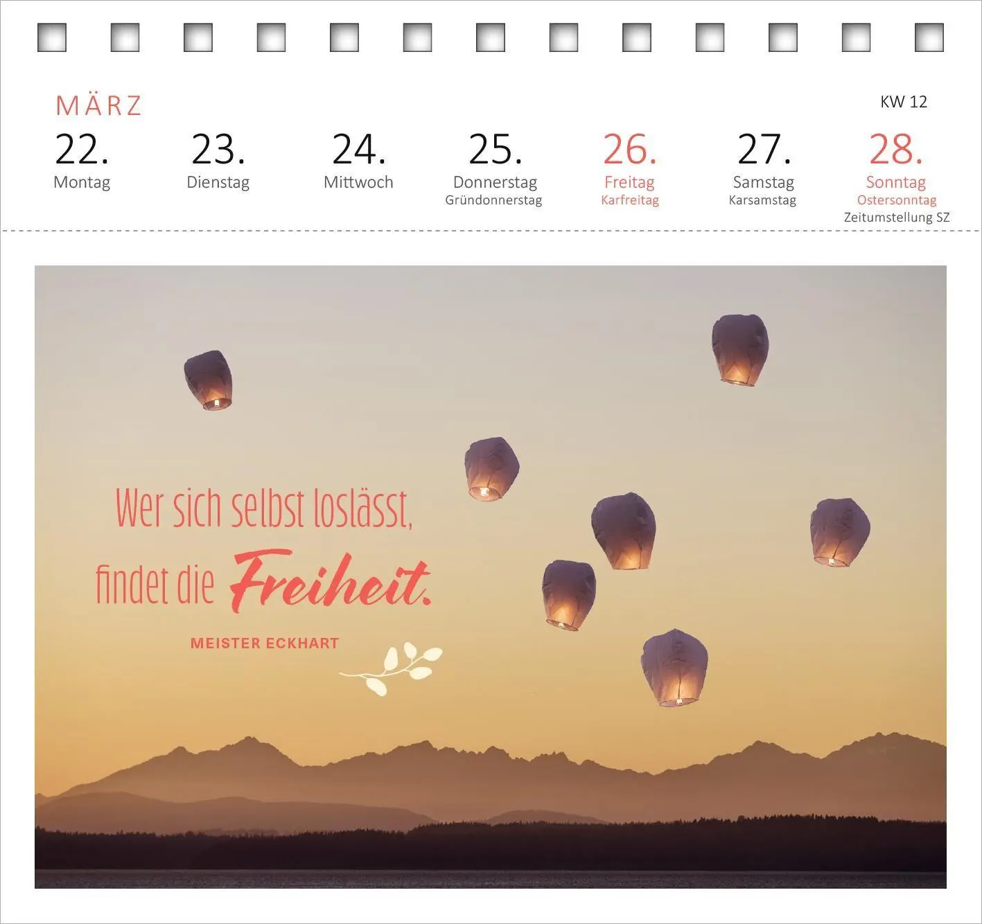 Bild: 4014489139577 | Postkartenkalender 365 Tage Achtsamkeit 2027 | Kalender | 108 S.