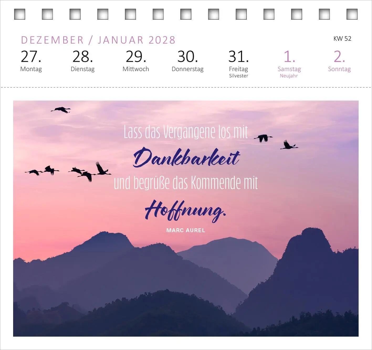 Bild: 4014489139577 | Postkartenkalender 365 Tage Achtsamkeit 2027 | Kalender | 108 S.
