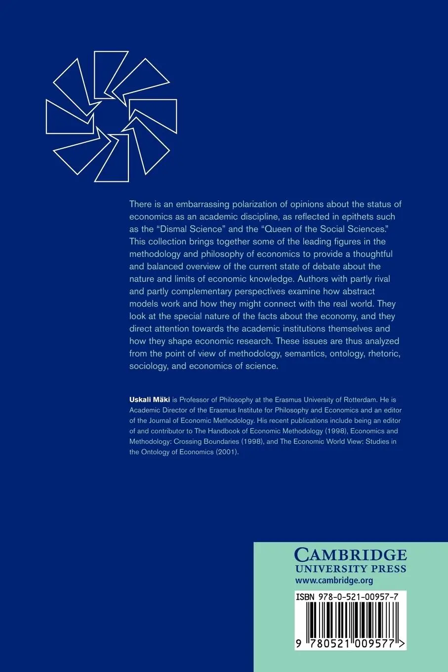 Rückseite: 9780521009577 | Fact and Fiction in Economics | Uskali Maki (u. a.) | Taschenbuch