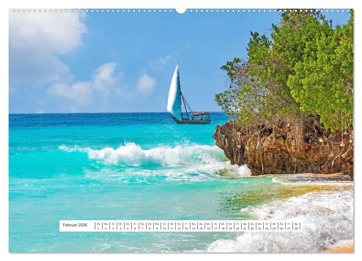 Bild: 9783457529577 | Sansibar - Sonne, Sand, Meer (Wandkalender 2026 DIN A2 quer),...