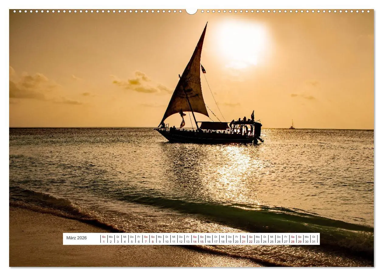 Bild: 9783457529577 | Sansibar - Sonne, Sand, Meer (Wandkalender 2026 DIN A2 quer),...