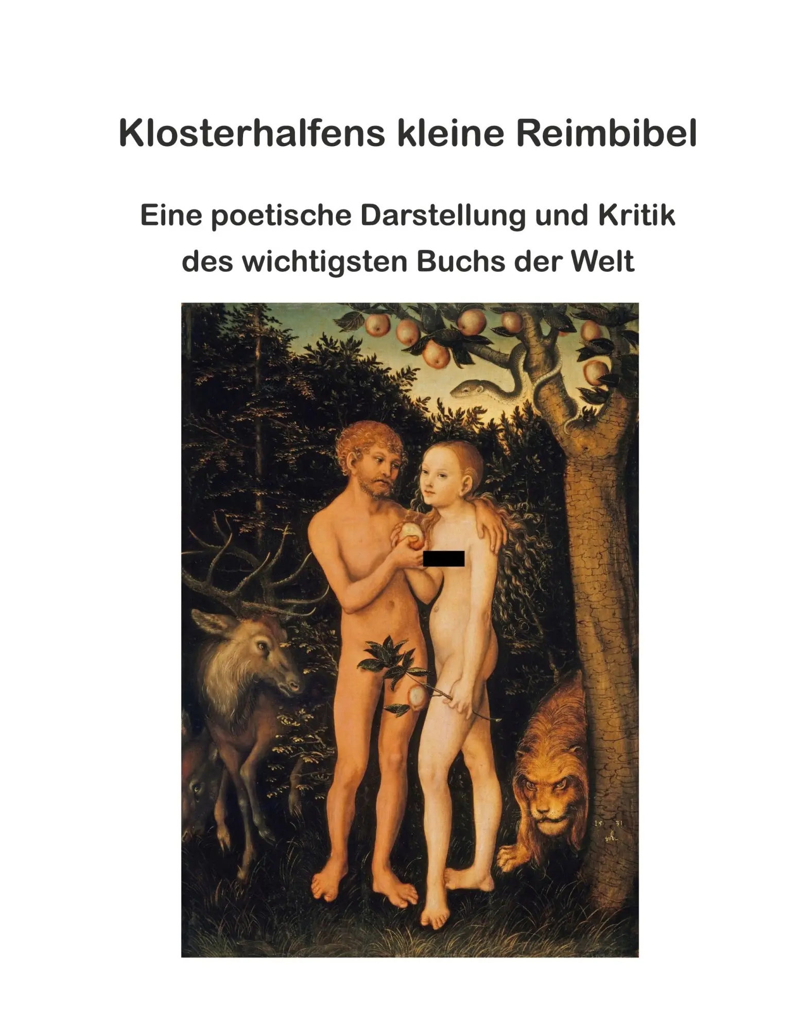 Cover: 9783738619577 | Klosterhalfens kleine Reimbibel | Wolfgang Klosterhalfen | Taschenbuch
