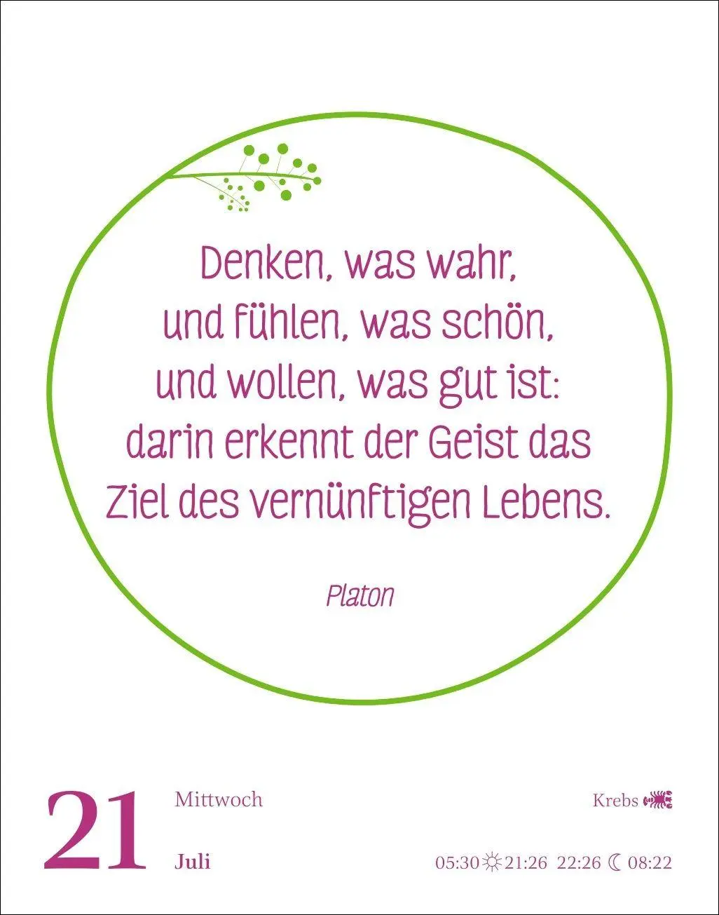 Bild: 9783840039577 | Heute ist dein Tag! Tagesabreißkalender 2027 - 313 positive Zitate...