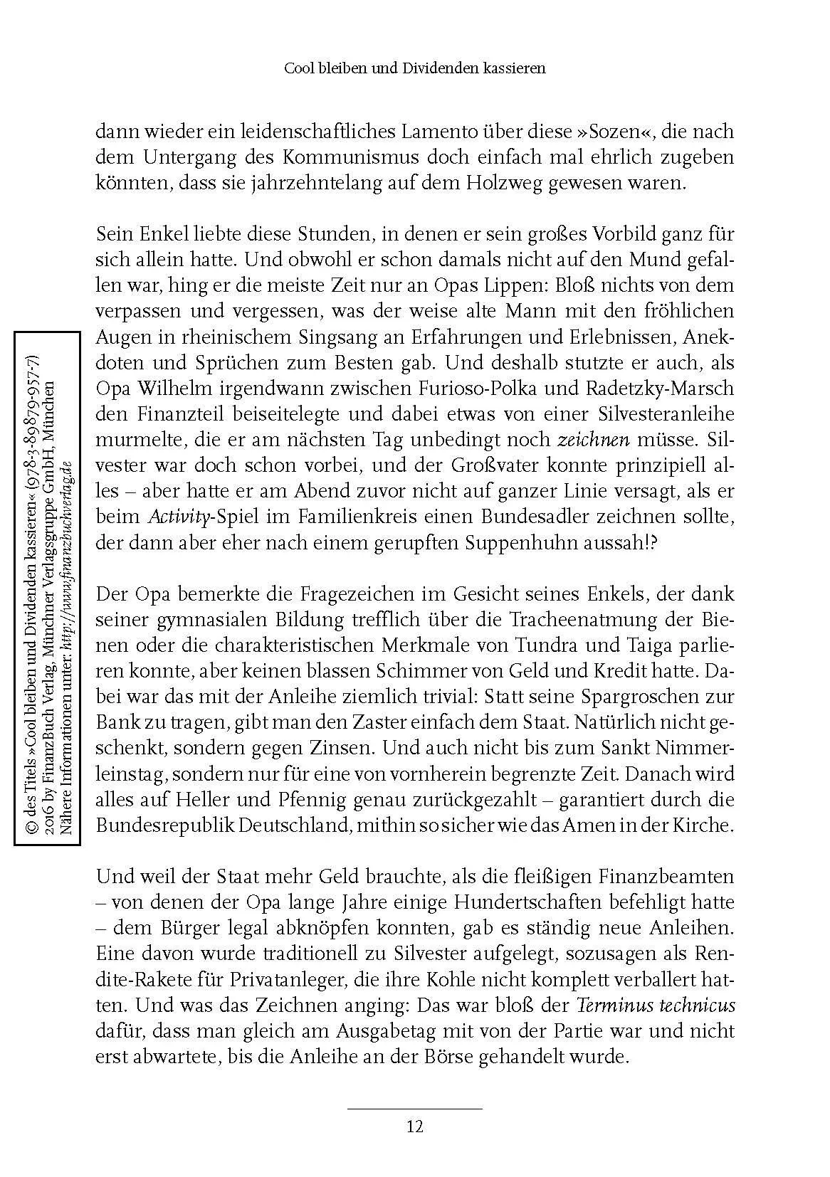 Bild: 9783898799577 | Cool bleiben und Dividenden kassieren | Werner H. Heussinger (u. a.)