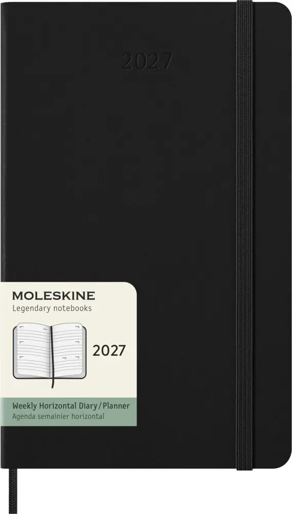 Cover: 8056999279677 | Moleskine 12 Monate Wochenkalender 2027, Large/A5, 1 Wo = 2 Seiten,...