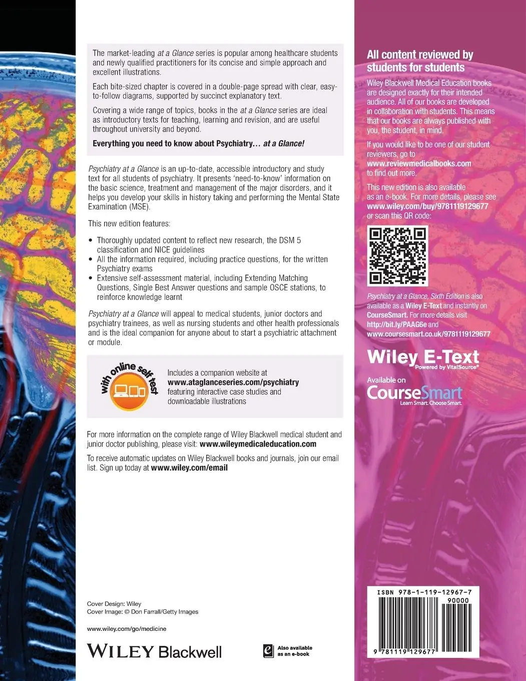 Rückseite: 9781119129677 | Psychiatry at a Glance | Katona (u. a.) | Taschenbuch | 144 S. | 2015