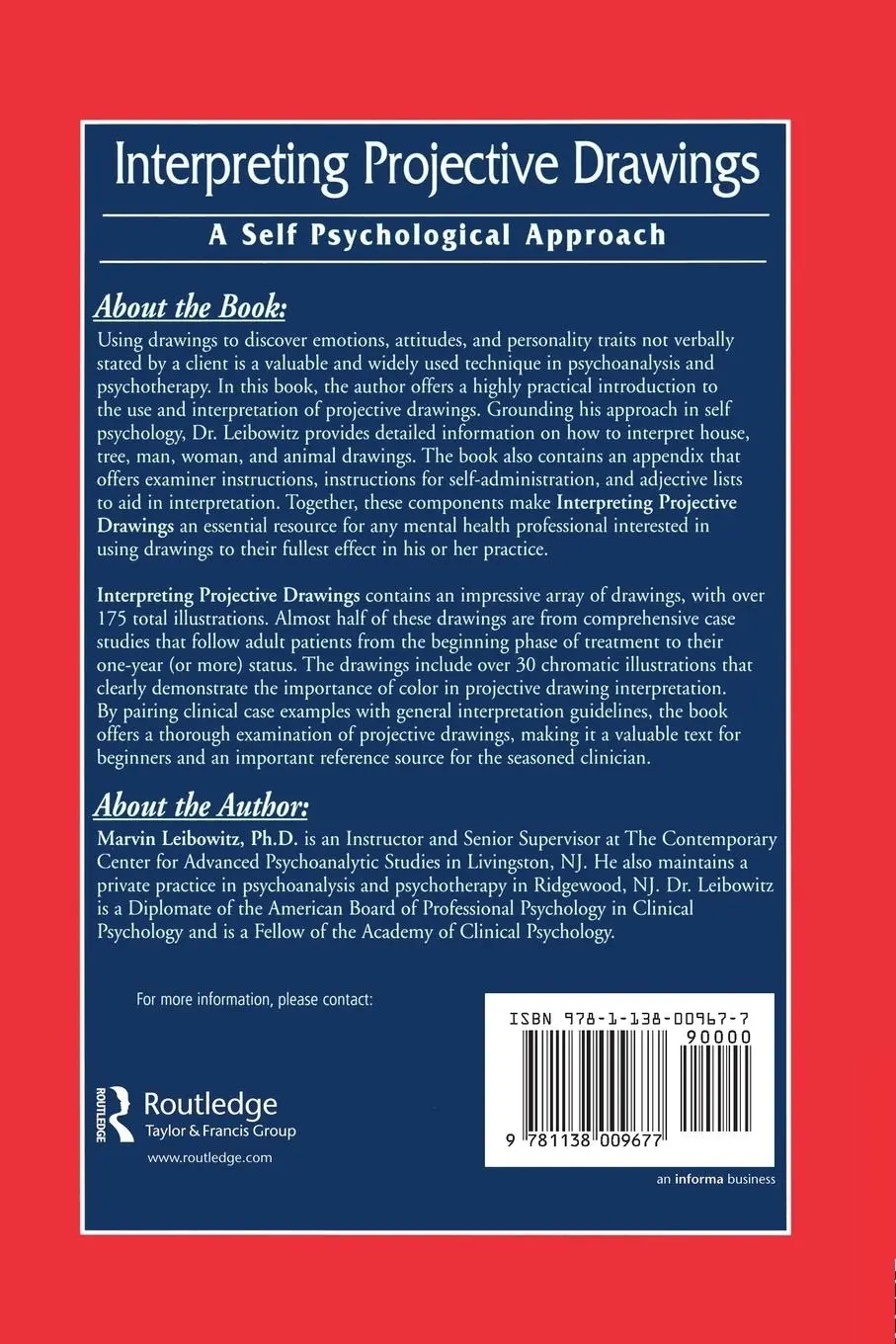 Rückseite: 9781138009677 | Interpreting Projective Drawings | A Self-Psychological Approach