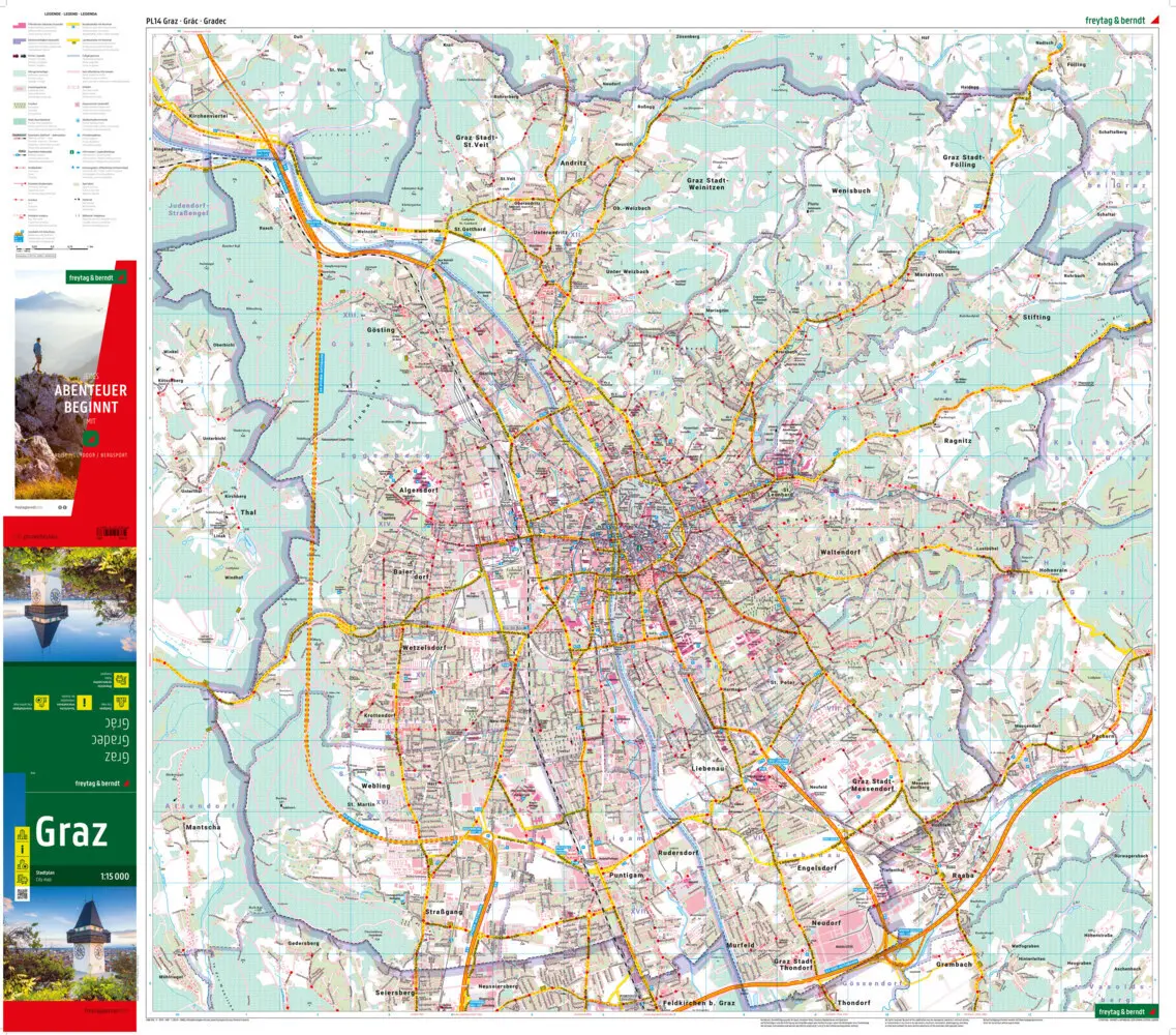 Bild: 9783707919677 | freytag &amp; berndt Stadtplan Graz 1:15.000 | (Land-)Karte | Deutsch