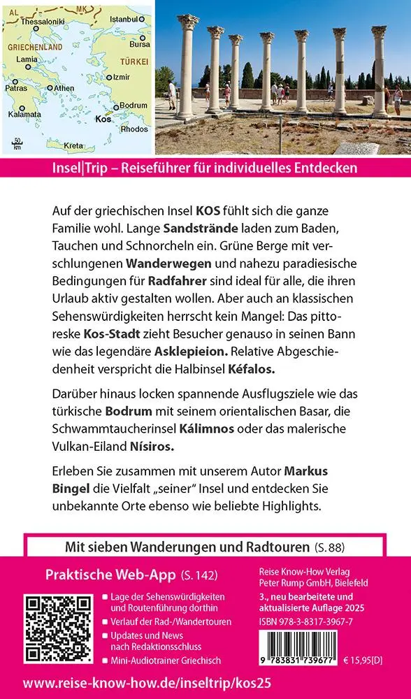 Rückseite: 9783831739677 | Reise Know-How InselTrip Kos | Markus Bingel | Taschenbuch | 144 S.