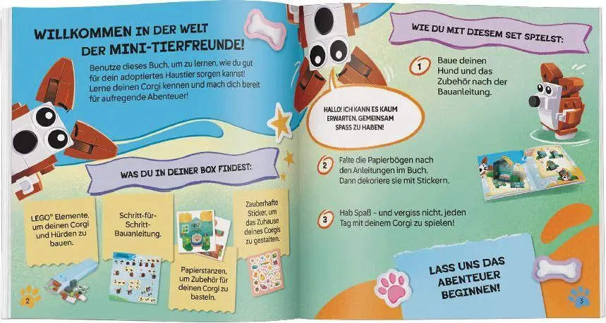 Bild: 9788325349677 | LEGO® Books - Mini-Tierfreunde - Corgi | Taschenbuch | 36 S. | Deutsch