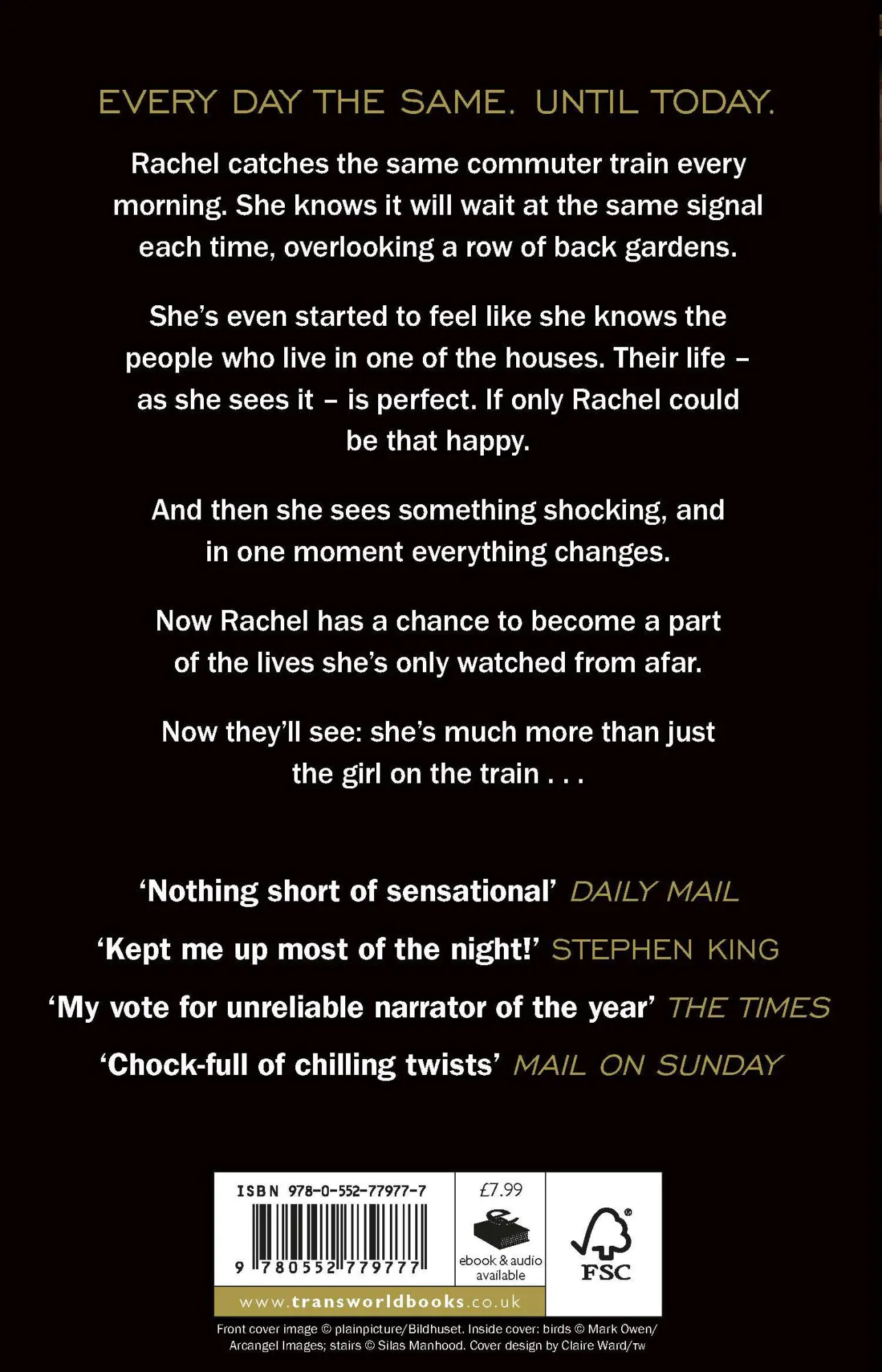 Rückseite: 9780552779777 | The Girl on the Train | Paula Hawkins | Taschenbuch | Englisch | 2016