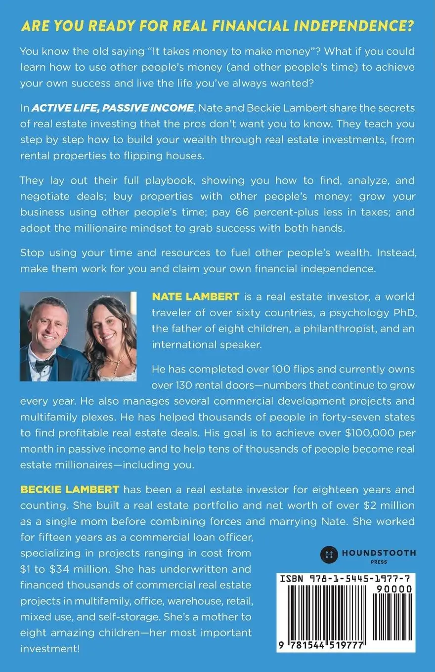 Rückseite: 9781544519777 | Active Life, Passive Income | Nate Lambert | Taschenbuch | Englisch