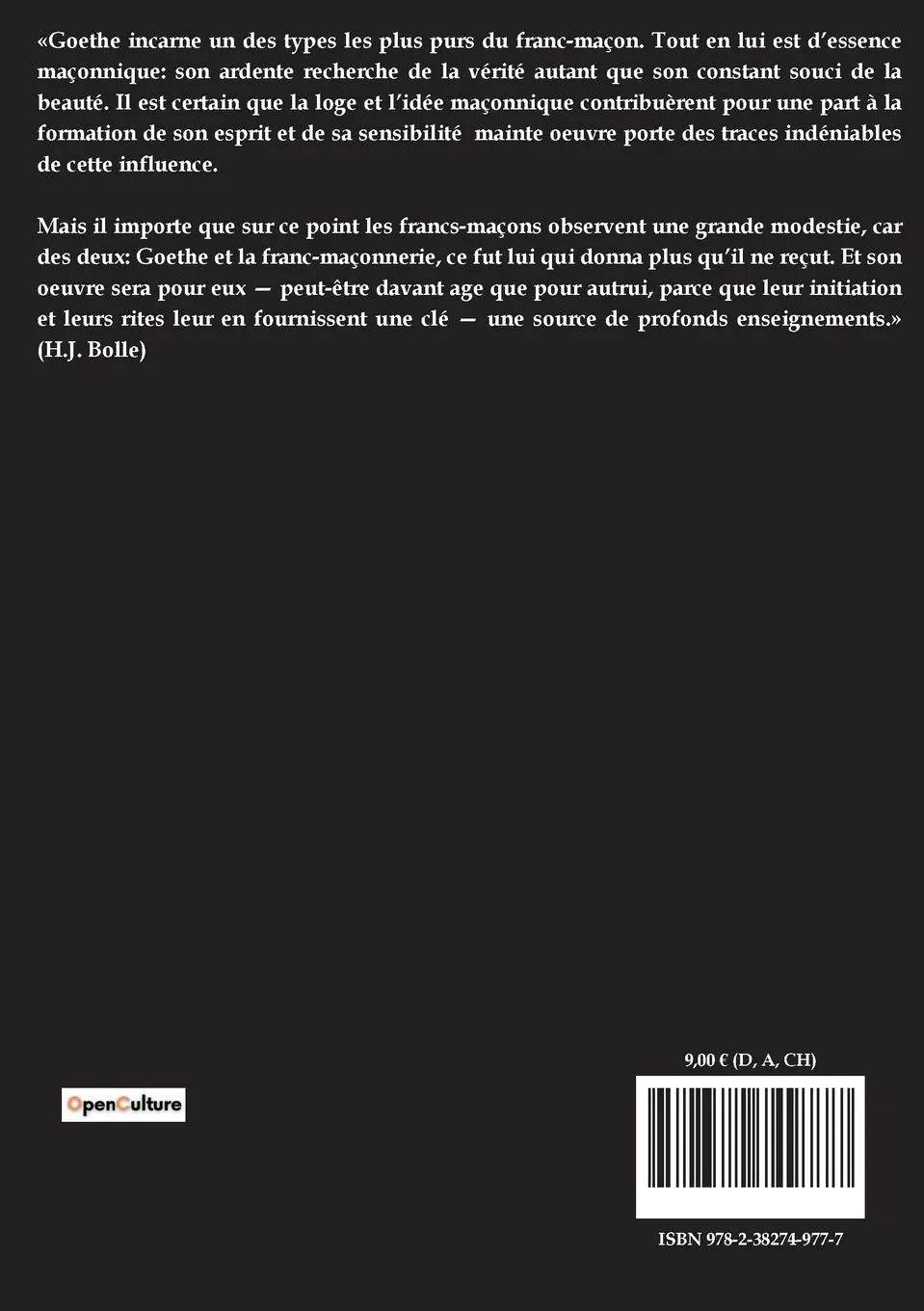 Rückseite: 9782382749777 | Dieu et le monde | Wolfgang Johann von Goethe (u. a.) | Taschenbuch