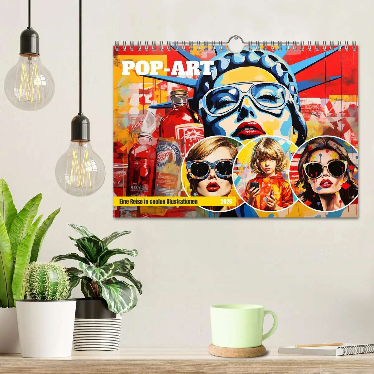 Bild: 9783457369777 | Pop-Art. Eine Reise in coolen Illustrationen (Wandkalender 2026 DIN...