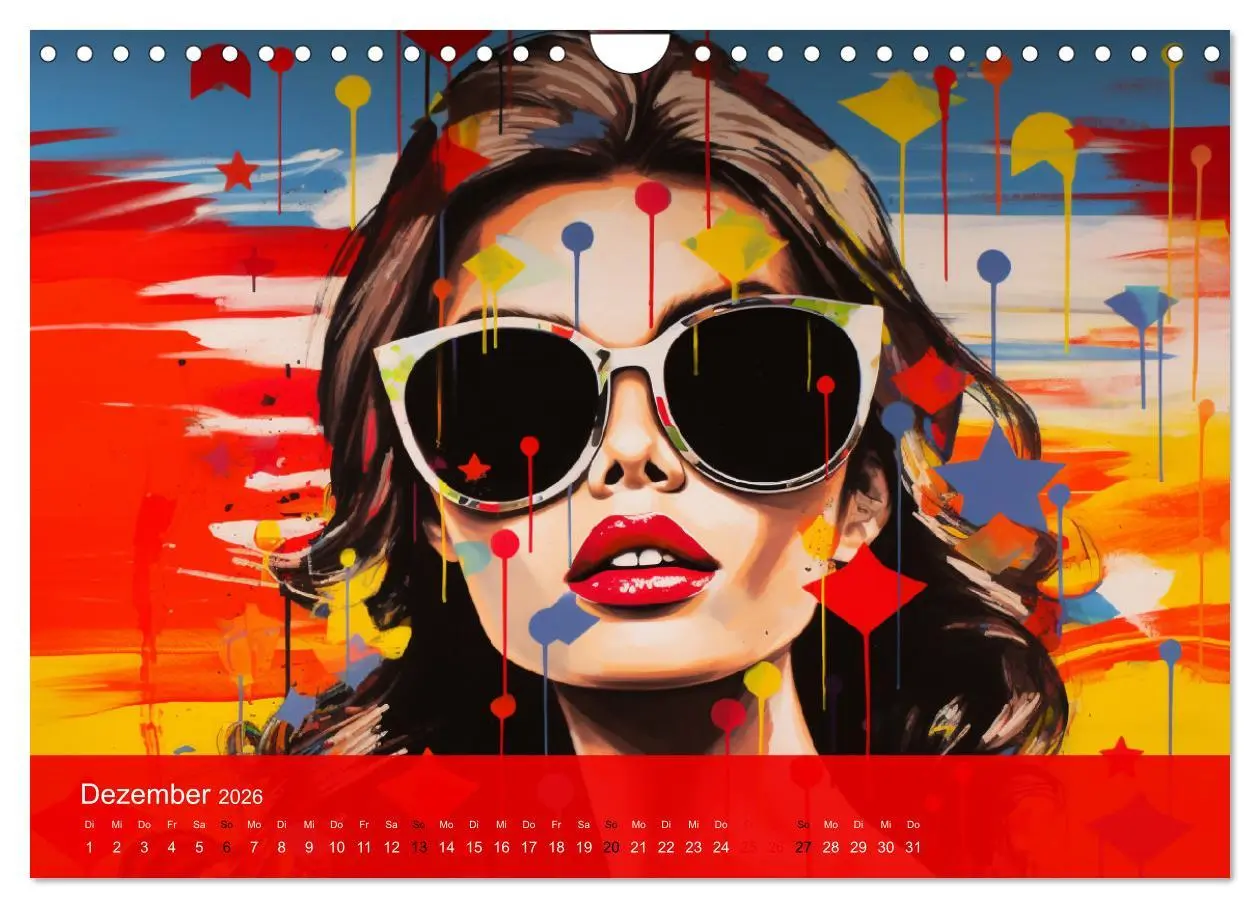 Bild: 9783457369777 | Pop-Art. Eine Reise in coolen Illustrationen (Wandkalender 2026 DIN...