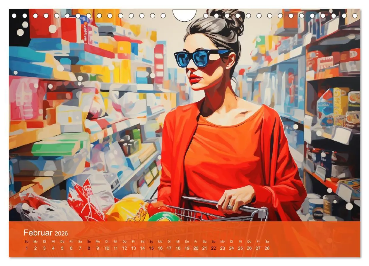Bild: 9783457369777 | Pop-Art. Eine Reise in coolen Illustrationen (Wandkalender 2026 DIN...