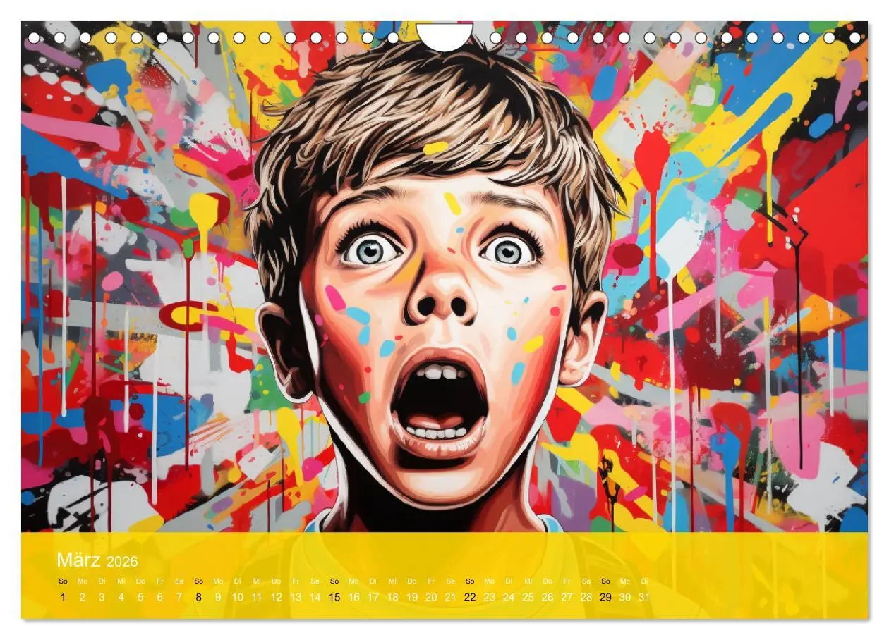 Bild: 9783457369777 | Pop-Art. Eine Reise in coolen Illustrationen (Wandkalender 2026 DIN...