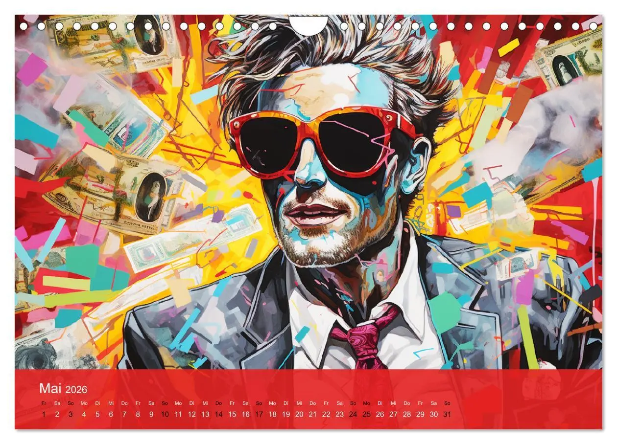 Bild: 9783457369777 | Pop-Art. Eine Reise in coolen Illustrationen (Wandkalender 2026 DIN...