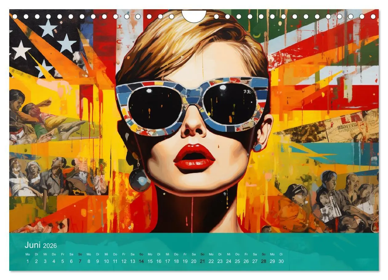 Bild: 9783457369777 | Pop-Art. Eine Reise in coolen Illustrationen (Wandkalender 2026 DIN...