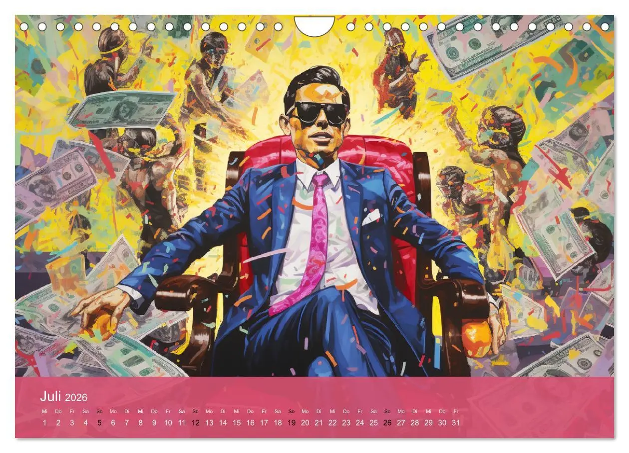 Bild: 9783457369777 | Pop-Art. Eine Reise in coolen Illustrationen (Wandkalender 2026 DIN...