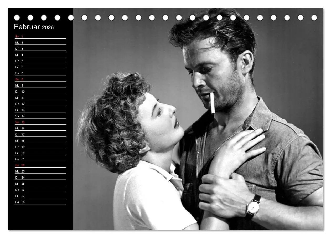 Bild: 9783516079777 | Kultfilme - schwarz-weiße Klassiker (Tischkalender 2026 DIN A5...