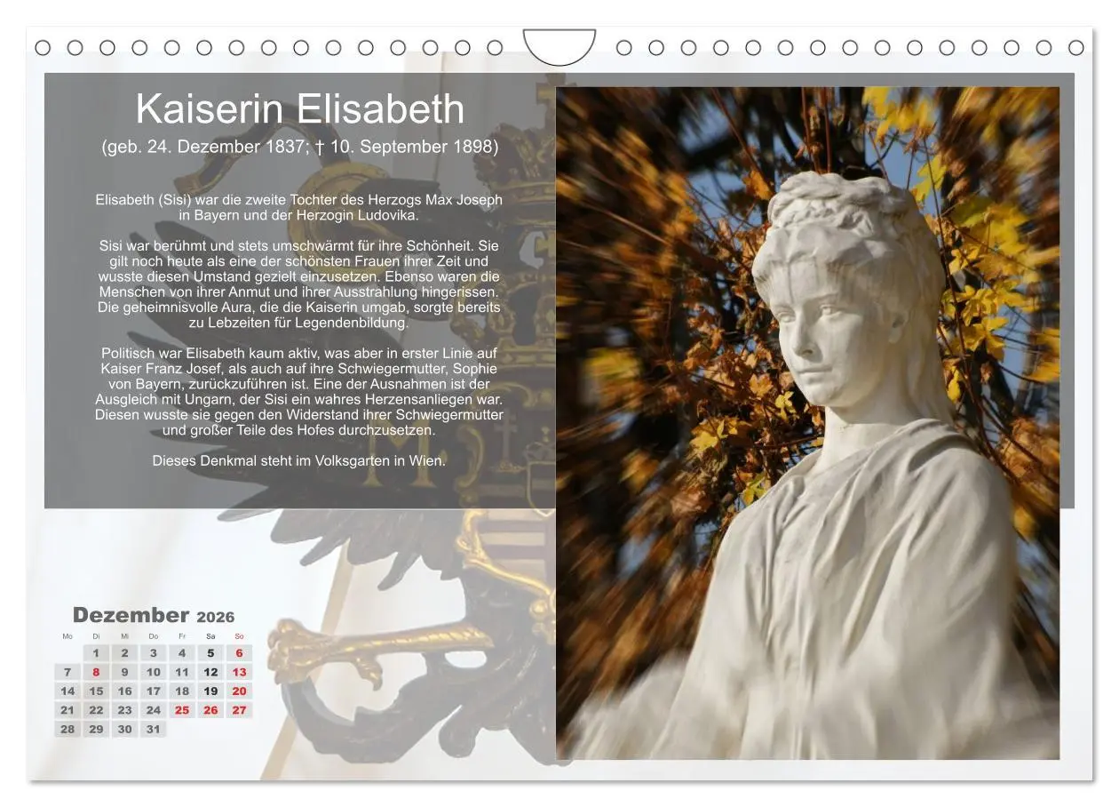 Bild: 9783516219777 | Auf den Spuren der Habsburger (Wandkalender 2026 DIN A4 quer),...