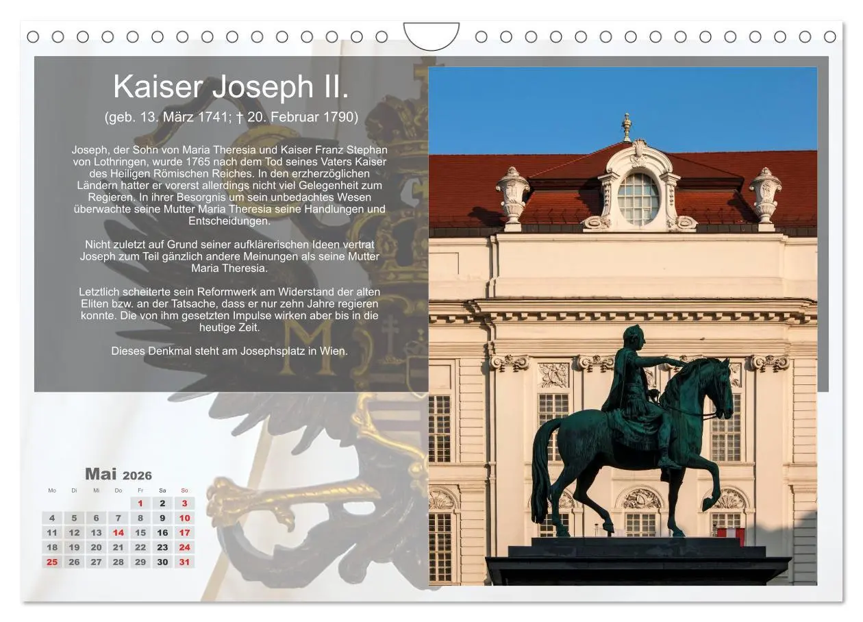 Bild: 9783516219777 | Auf den Spuren der Habsburger (Wandkalender 2026 DIN A4 quer),...