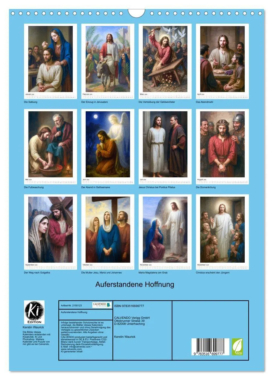 Bild: 9783516699777 | Auferstandene Hoffnung (Wandkalender 2026 DIN A3 hoch), CALVENDO...