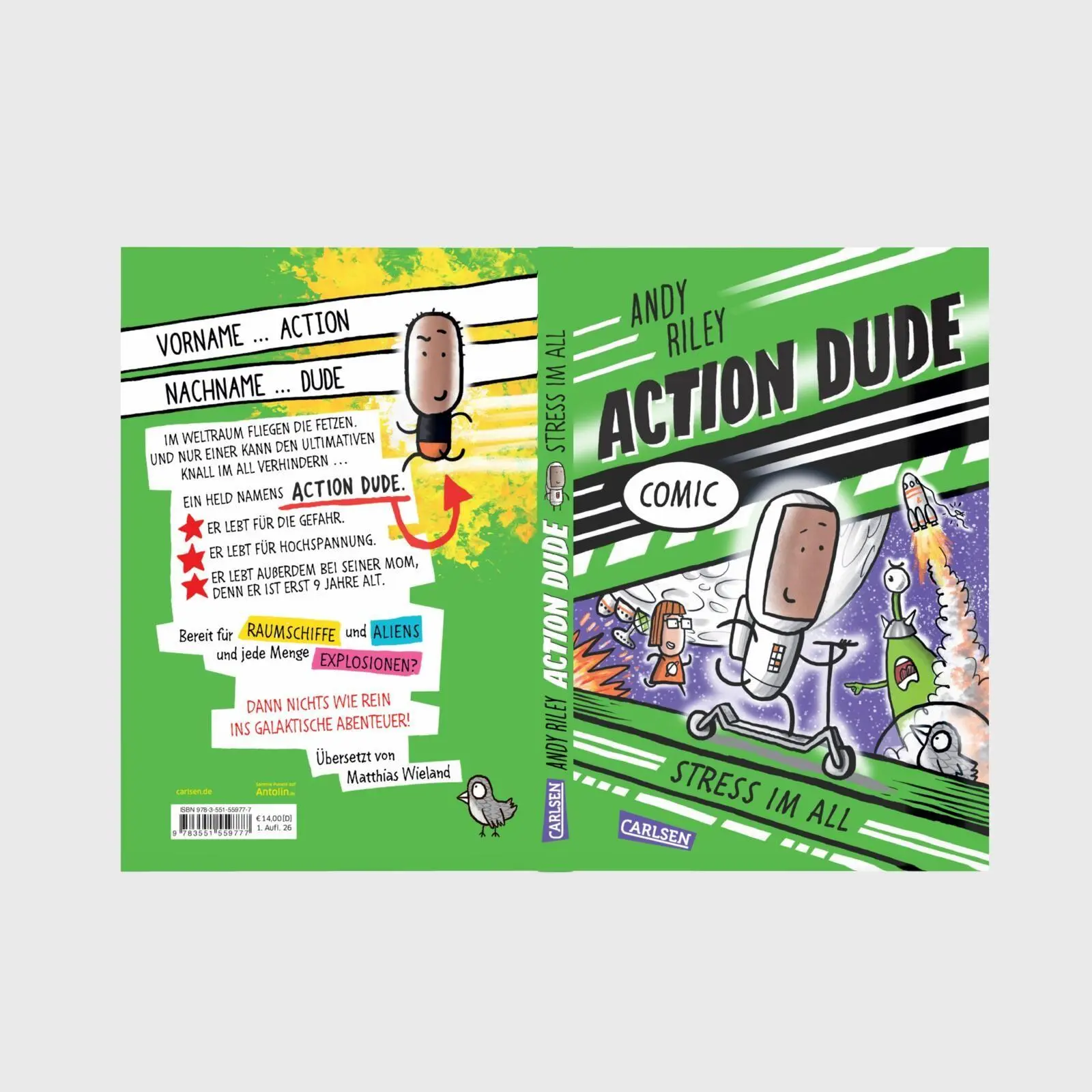 Bild: 9783551559777 | Action Dude 2: Stress im All | Andy Riley | Buch | 144 S. | Deutsch