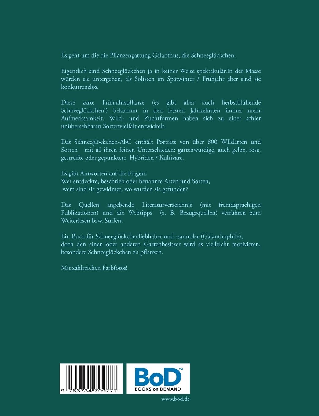Rückseite: 9783734709777 | Schneeglöckchen-ABC | Maria Mail-Brandt | Taschenbuch | 144 S. | 2015