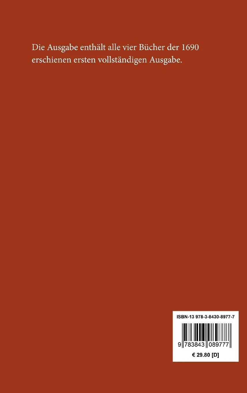Rückseite: 9783843089777 | Versuch über den menschlichen Verstand | Die vier Teile in einem Buch