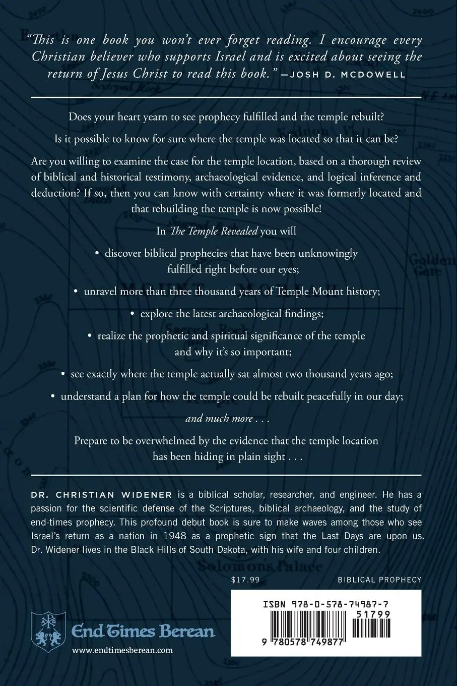 Rückseite: 9780578749877 | The Temple Revealed | Christian Widener | Taschenbuch | Englisch