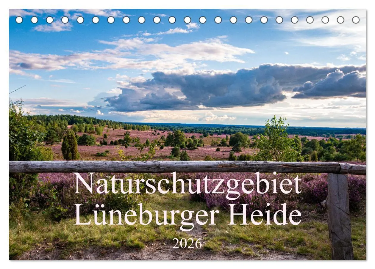 Cover: 9783457599877 | Naturschutzgebiet Lüneburger Heide (Tischkalender 2026 DIN A5...