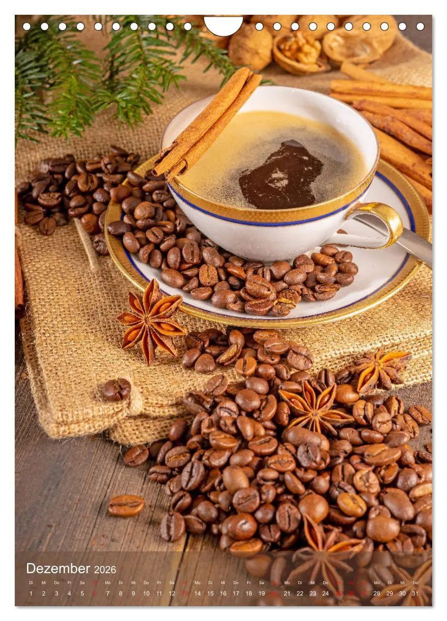 Bild: 9783516379877 | Kaffee für ein Genusserlebnis (Wandkalender 2026 DIN A4 hoch),...