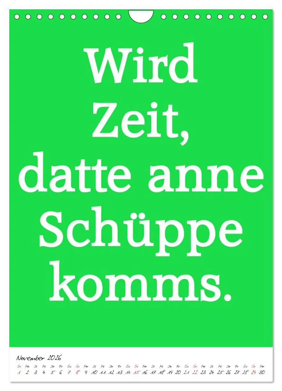Bild: 9783516449877 | Sprüche aus´m Pott (Wandkalender 2026 DIN A4 hoch), CALVENDO...