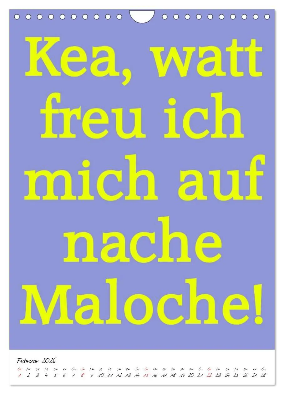 Bild: 9783516449877 | Sprüche aus´m Pott (Wandkalender 2026 DIN A4 hoch), CALVENDO...