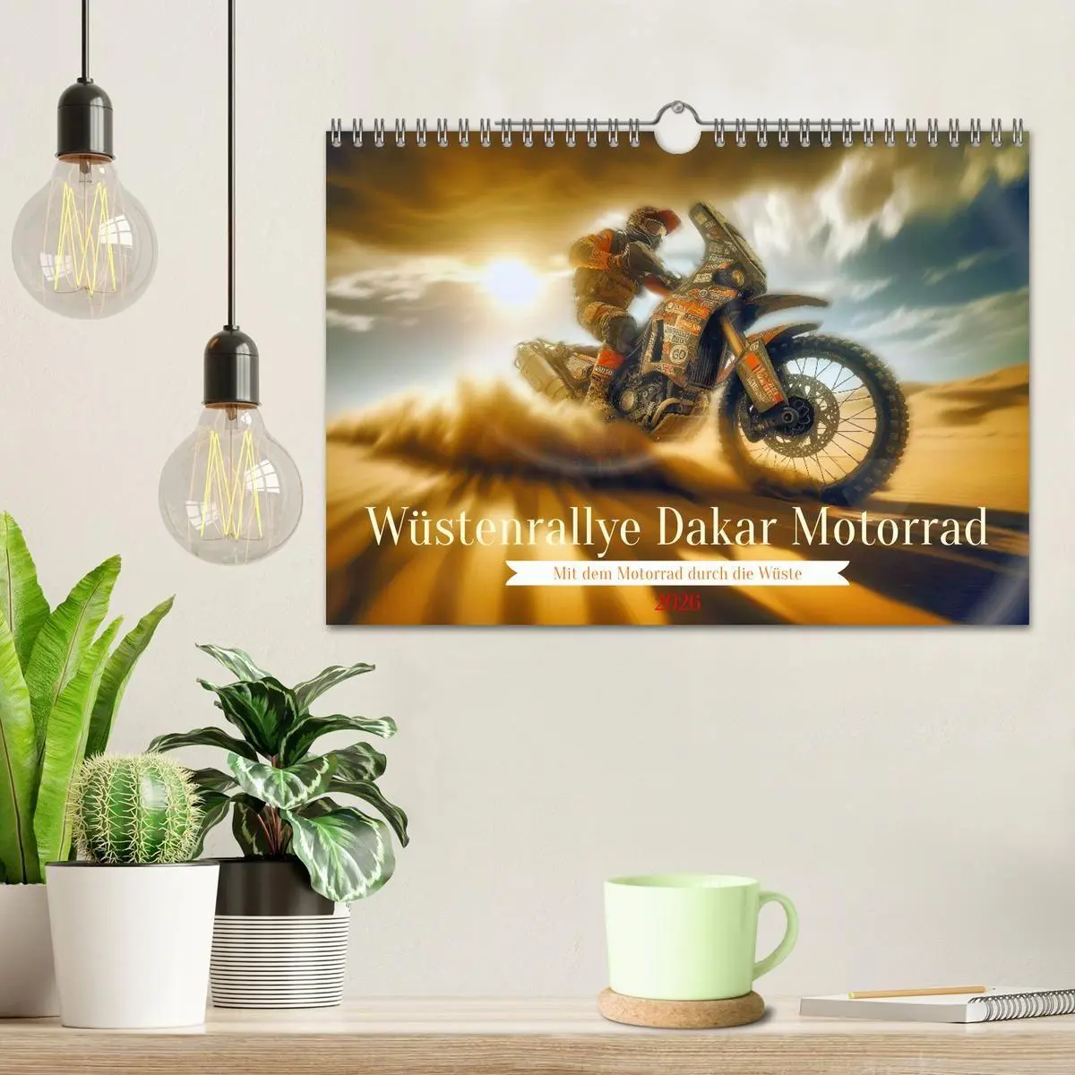 Bild: 9783516689877 | Wüstenrallye Dakar Motorrad (Wandkalender 2026 DIN A4 quer),...