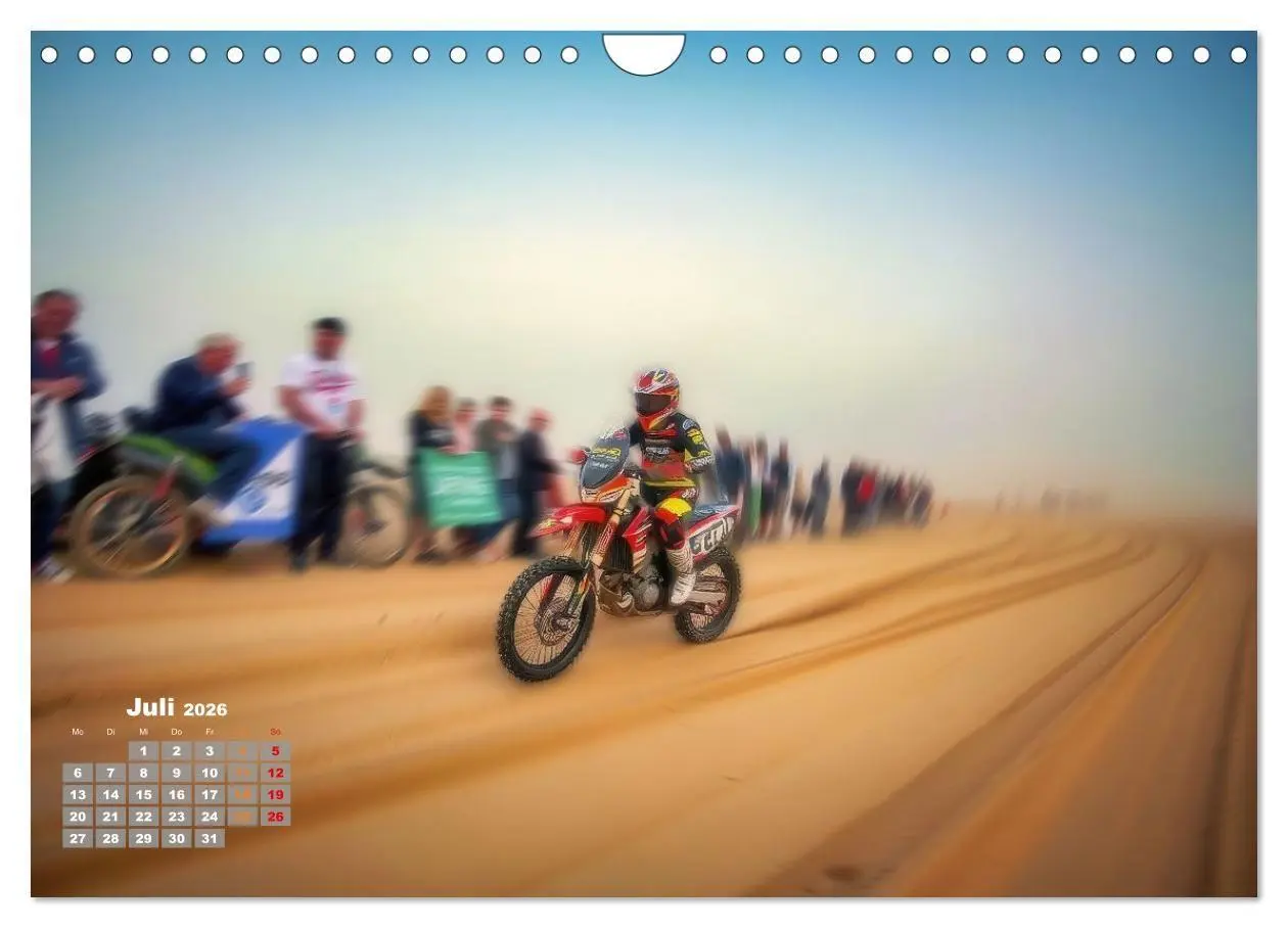 Bild: 9783516689877 | Wüstenrallye Dakar Motorrad (Wandkalender 2026 DIN A4 quer),...